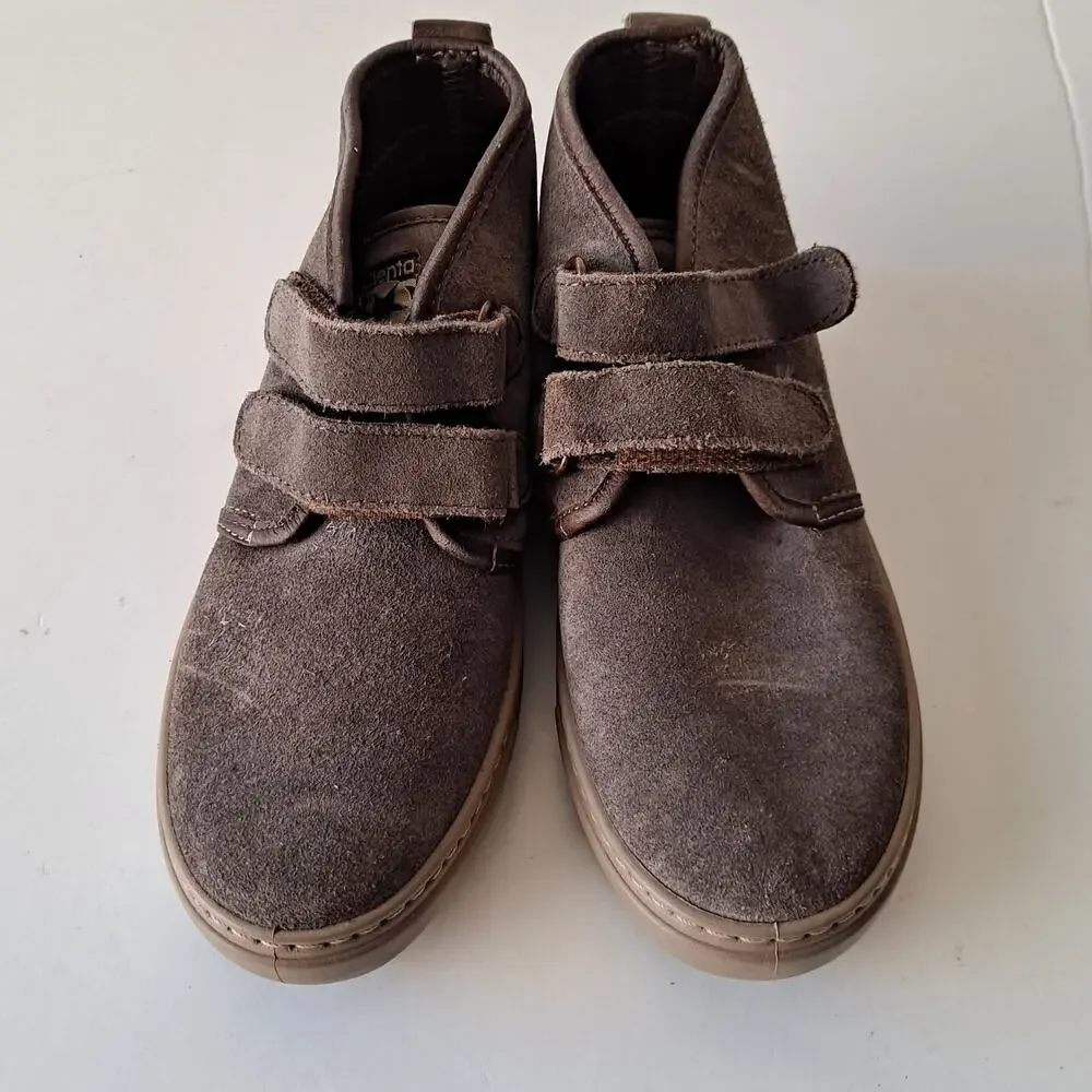 Cienta 93887 Suede Eco Friendly Ankle Boots Gray Brown Kids Boys Size US 2.5